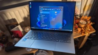 ASUS Zenbook 14 OLED running Windows 11, opening the Start menu to search for 'terminal'