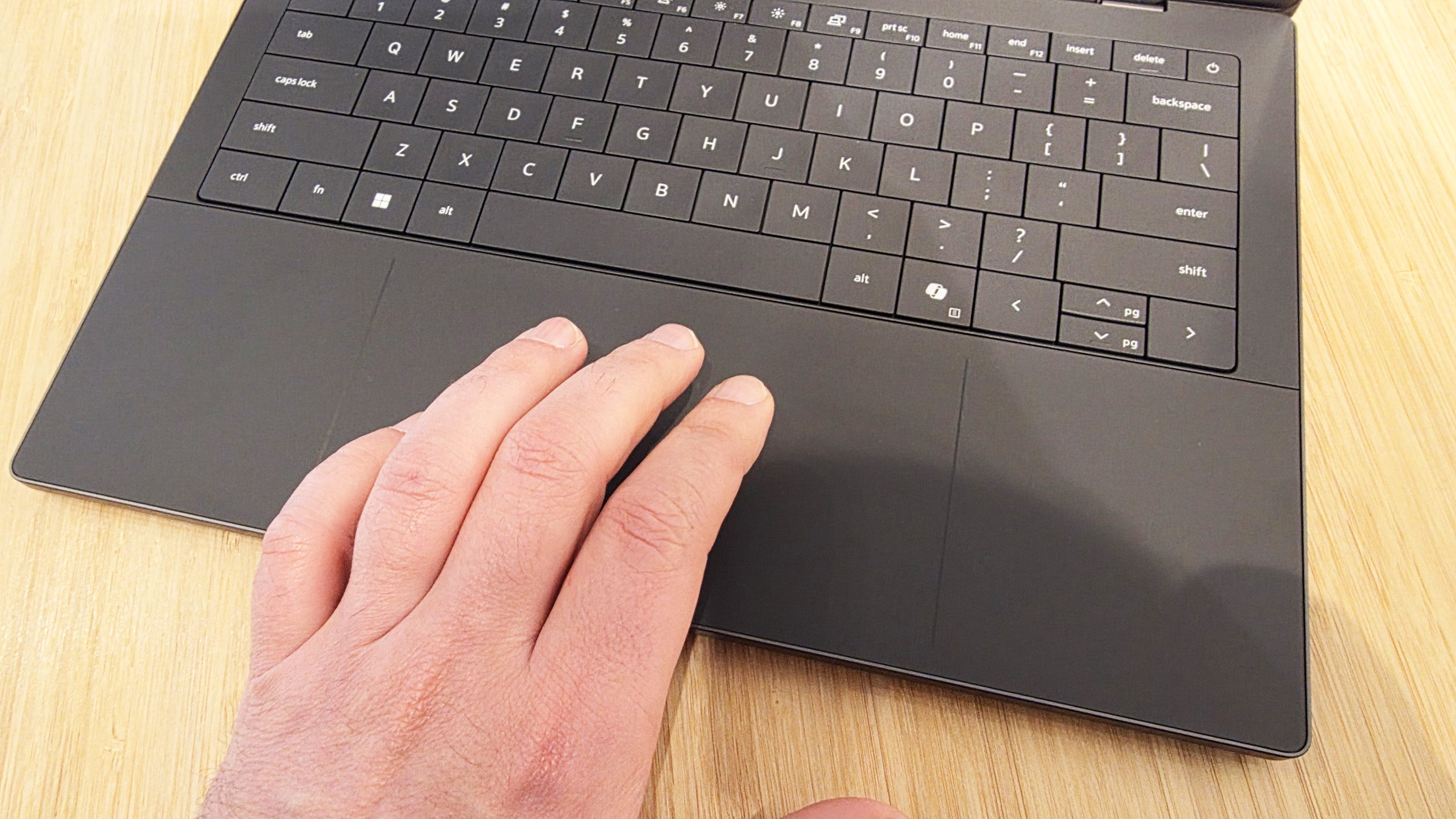 Close up image of the new Dell XPS 14 keyboard for 2026.