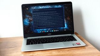 A Huawei MateBook D running Ollama on Fedora 42